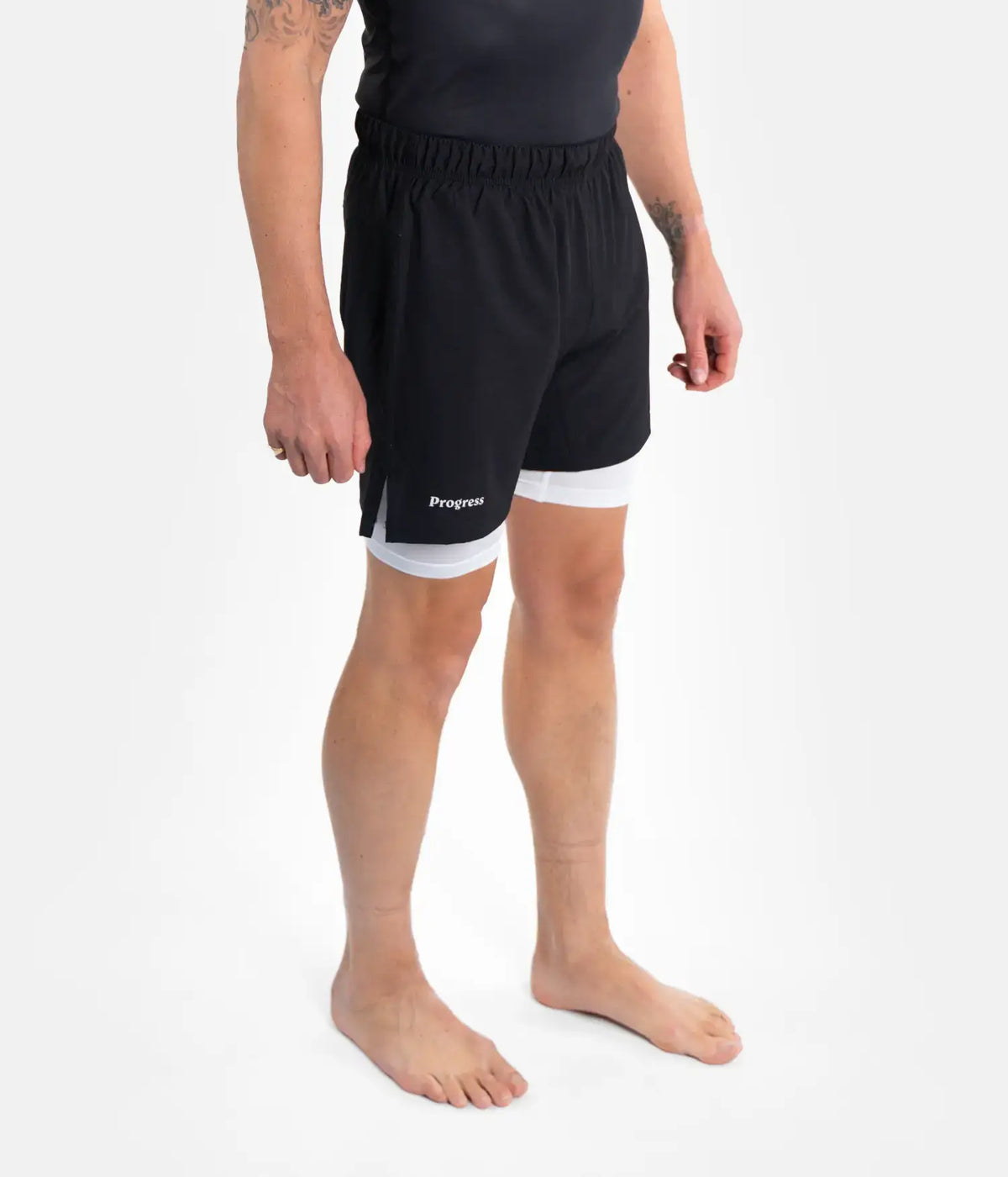 Academy + Hybrid Shorts - Black/White