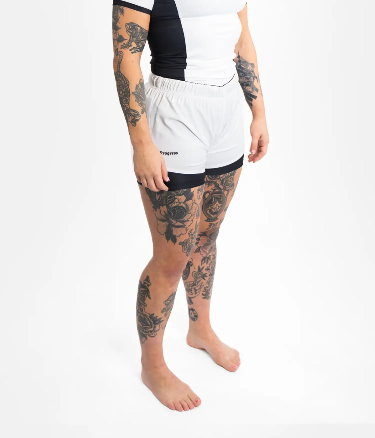 Women's Academy + White Hybrid Shorts