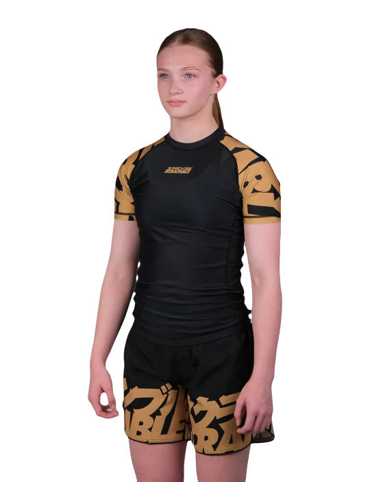 Kids Baka Rashguard - Black/Gold