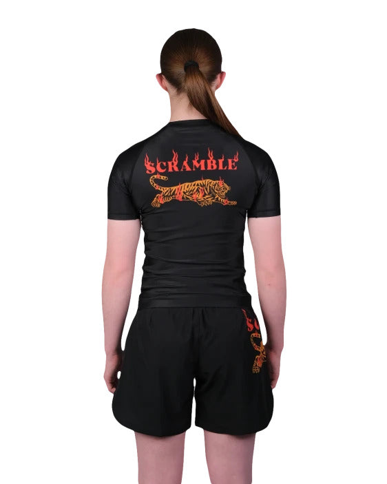 Kids Burning Tiger Rashguard