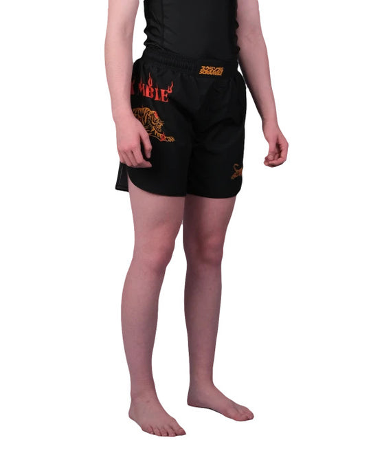Kids Burning Tiger Shorts