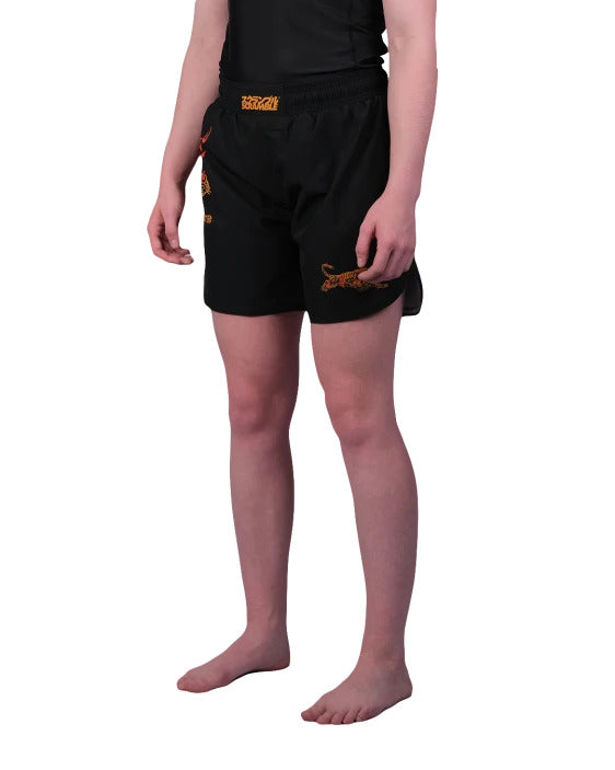Kids Burning Tiger Shorts