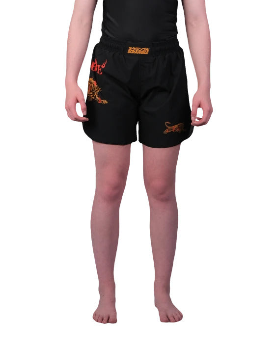 Kids Burning Tiger Shorts