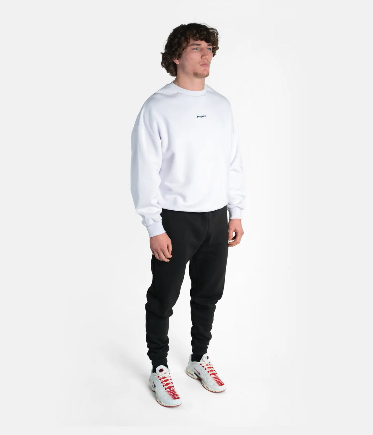 PRG Psychedelic Oversized Crewneck - White
