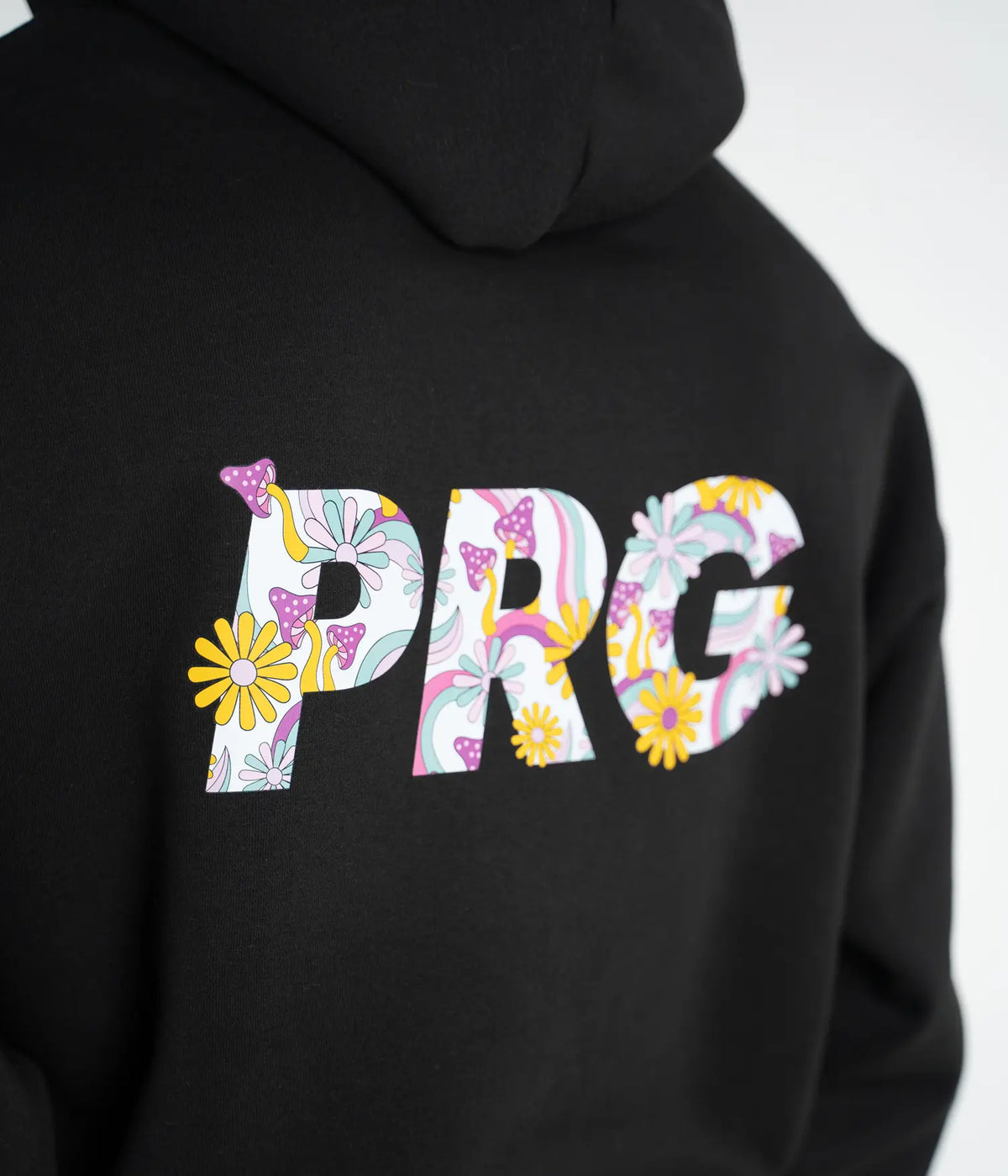 PRG Psychedelic Oversized Hoodie - Black