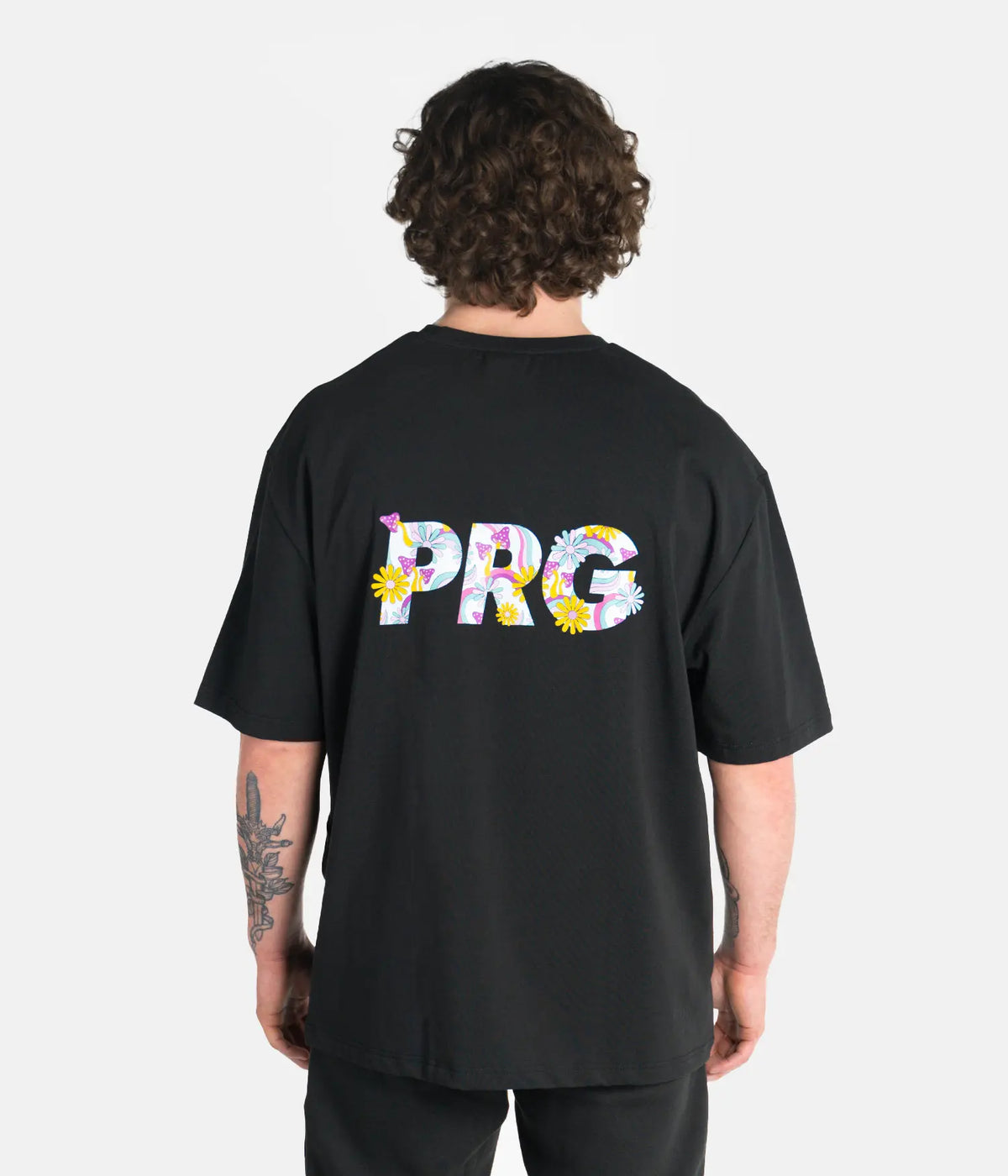 PRG Psychedelic Oversized Tee - Black