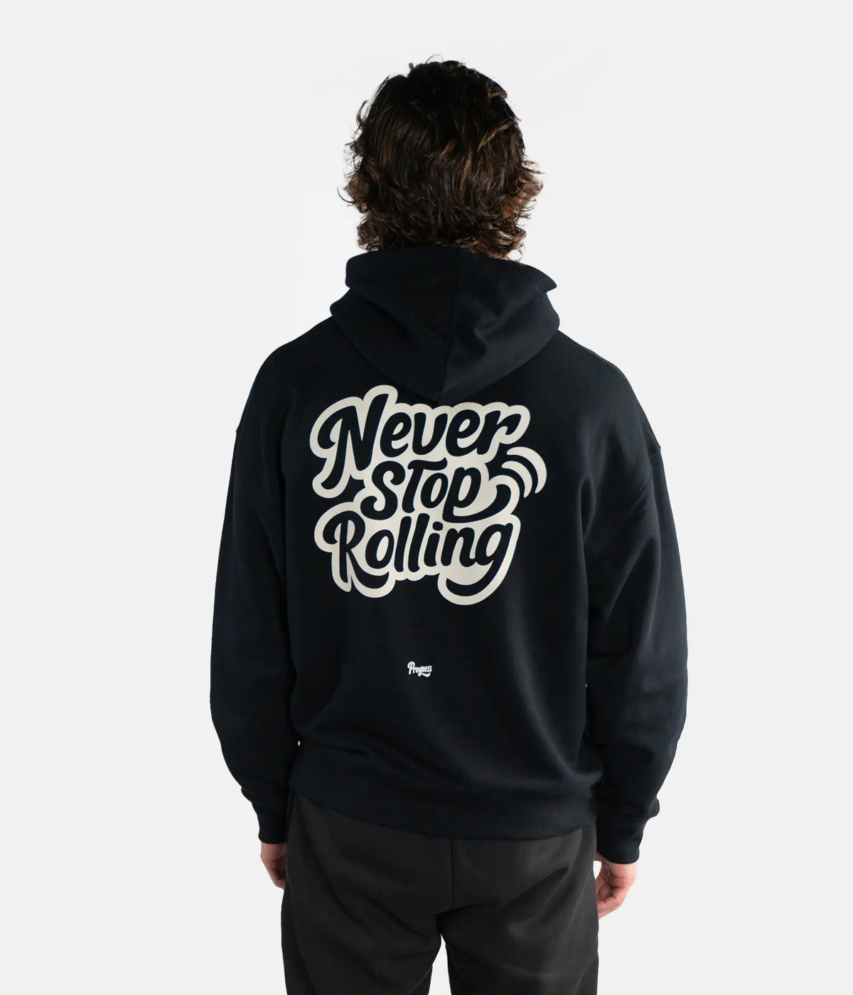 Never Stop Rolling Hoodie - Black