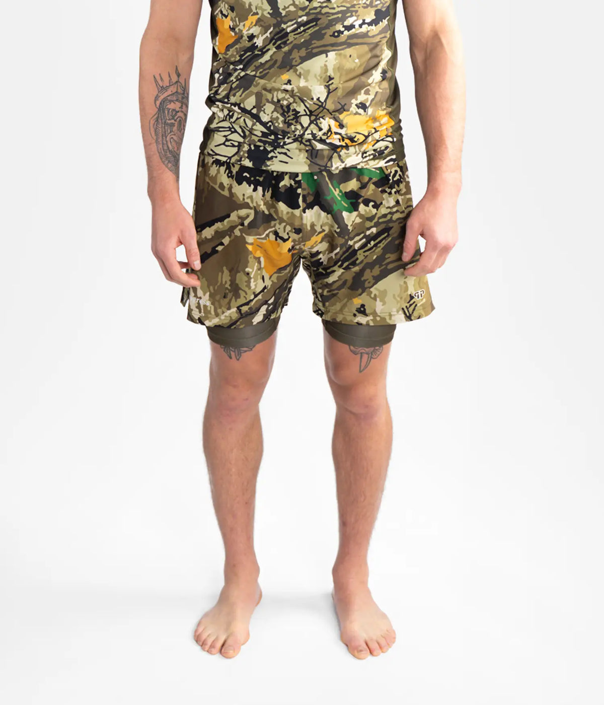 Woodland Camo Hybride Korte Broek