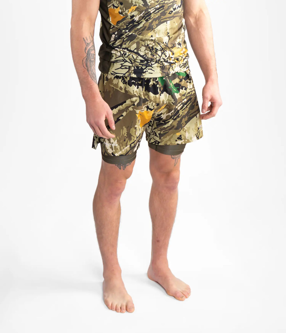 Woodland Camo Hybride Korte Broek
