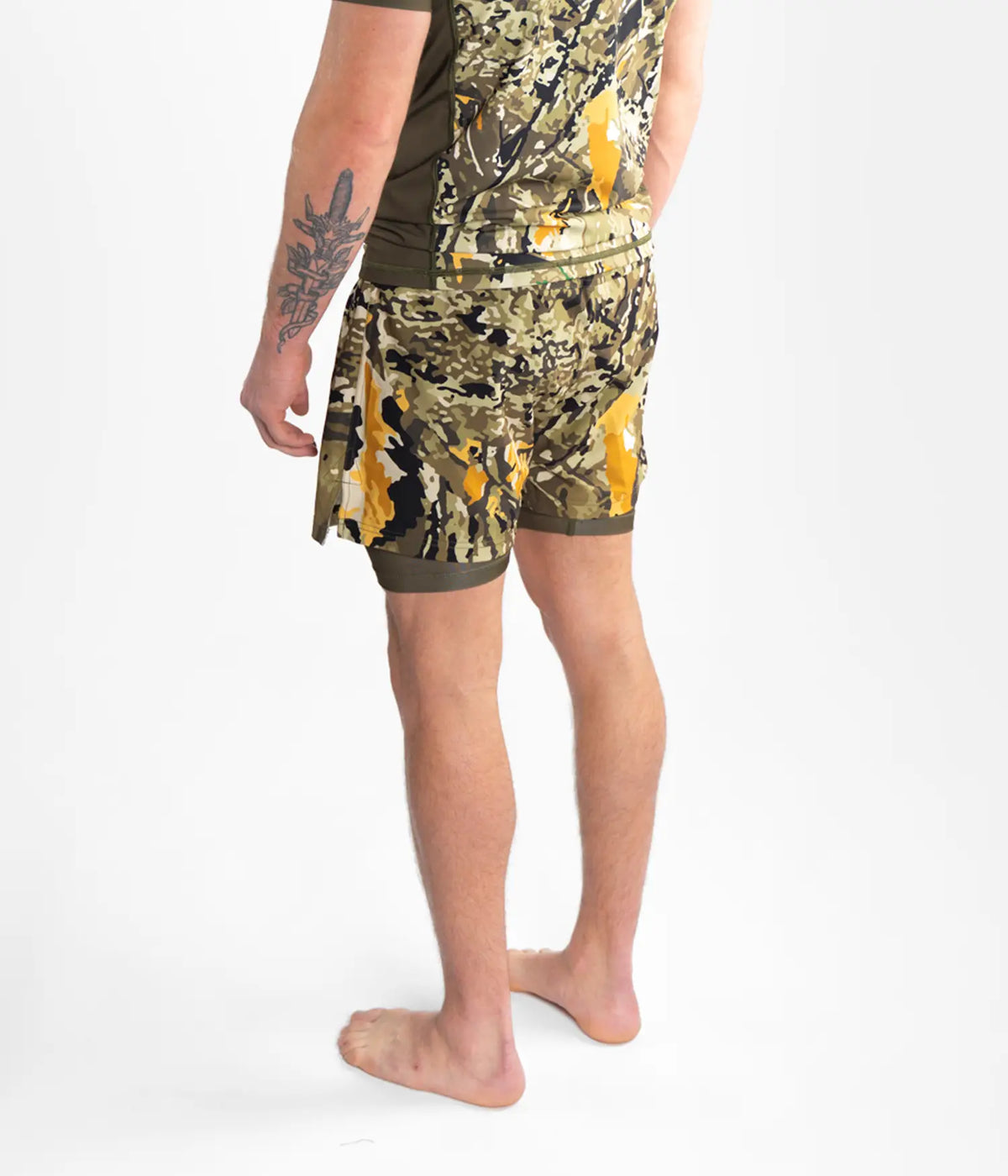 Woodland Camo Hybride Korte Broek