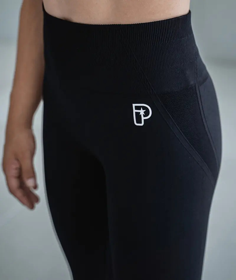 Women's Pro Seamless Grappling Leggings - Black
