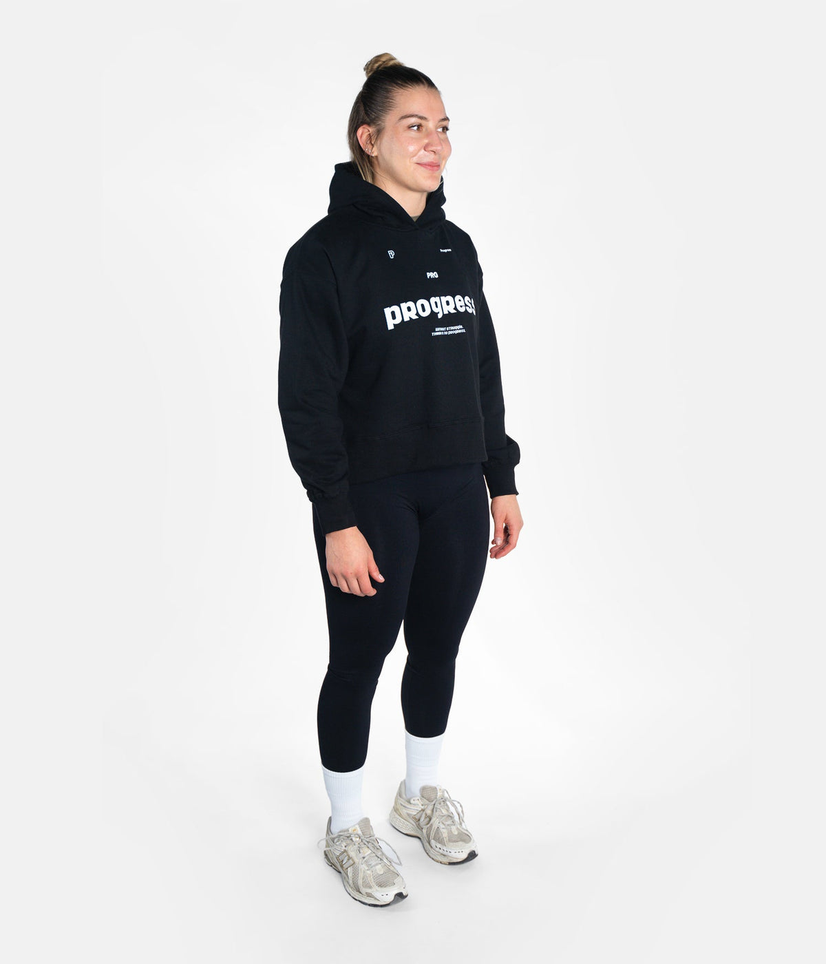 Women's Vital Cropped Hoodie - Zwart