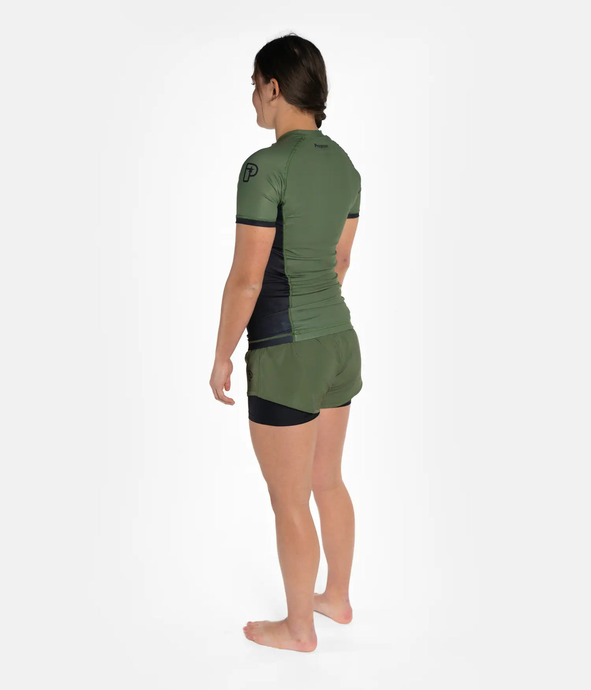 Ladies Academy + Hybrid Shorts - Khaki