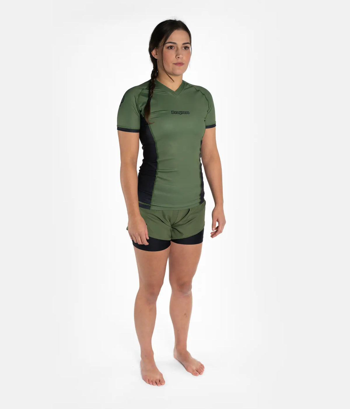 Ladies Academy + Hybrid Shorts - Khaki