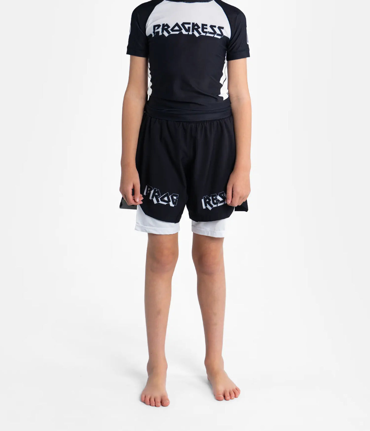 Kids Bengal Hybrid Shorts - Black