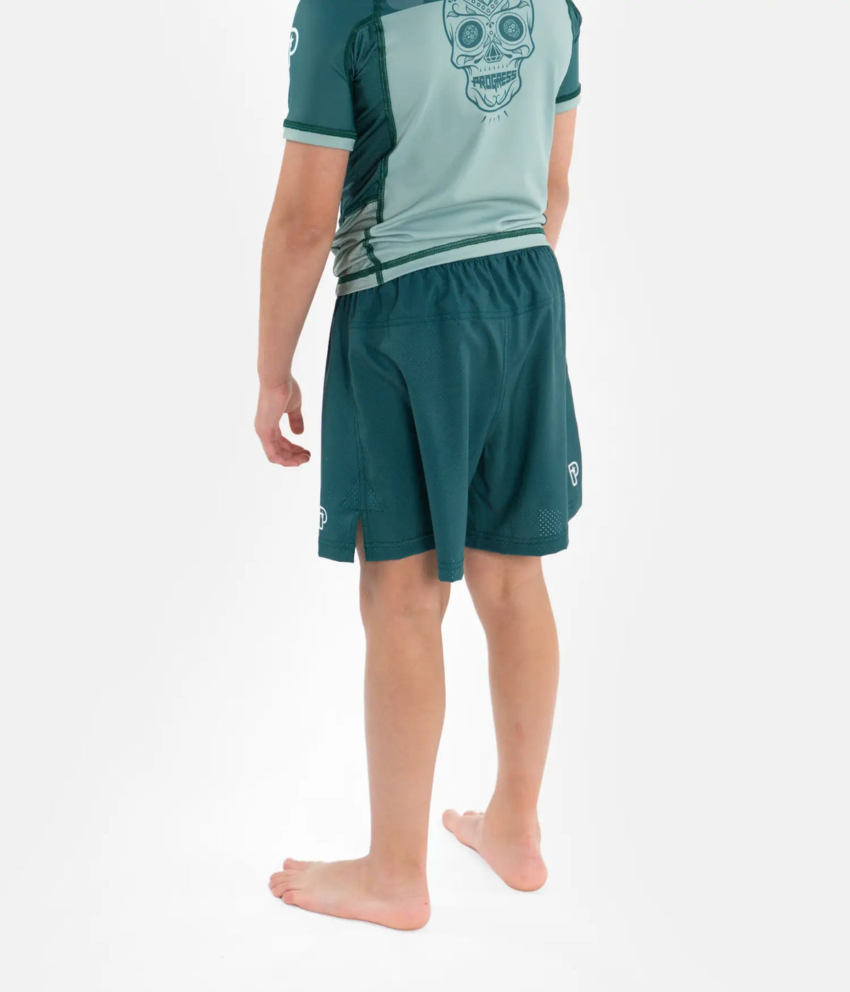 Calavera Kids Hybrid Shorts - Olive