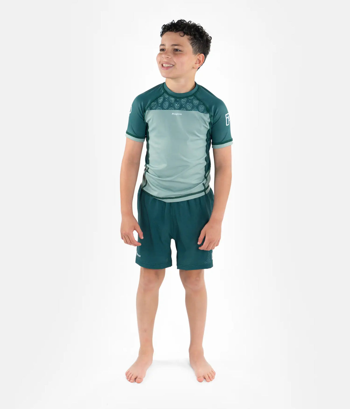 Calavera Kids Hybrid Shorts - Olive