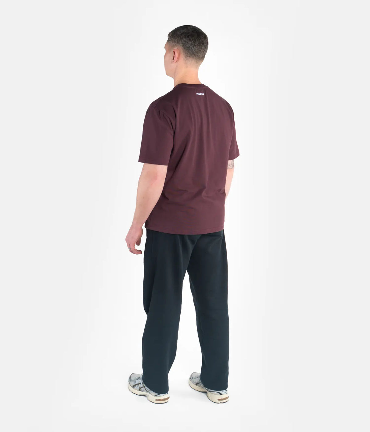 Progress Oversized Tee - Maroon