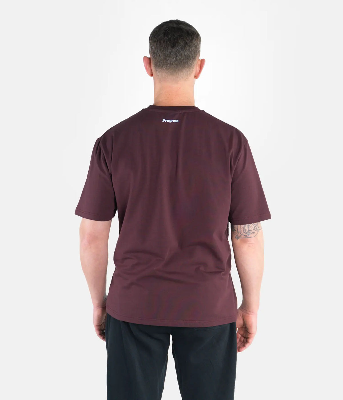 Progress Oversized Tee - Maroon