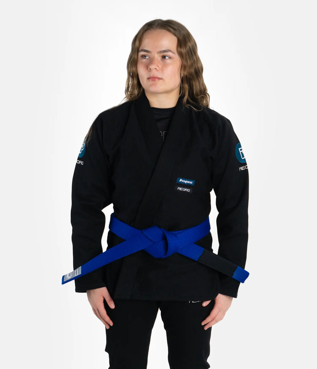 Women&#39;s Progress x Reorg Gi - Black Kimono
