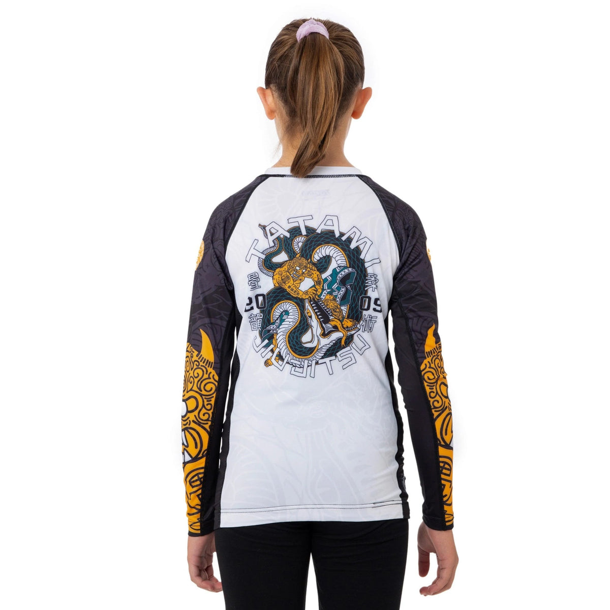 Kids Serpent Rash Guard - Orange