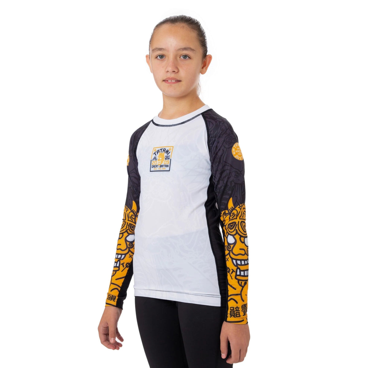 Kids Serpent Rash Guard - Orange
