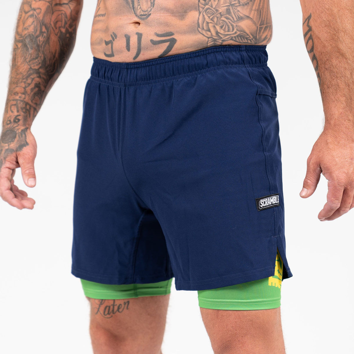 Combination Shorts - Blue&Green
